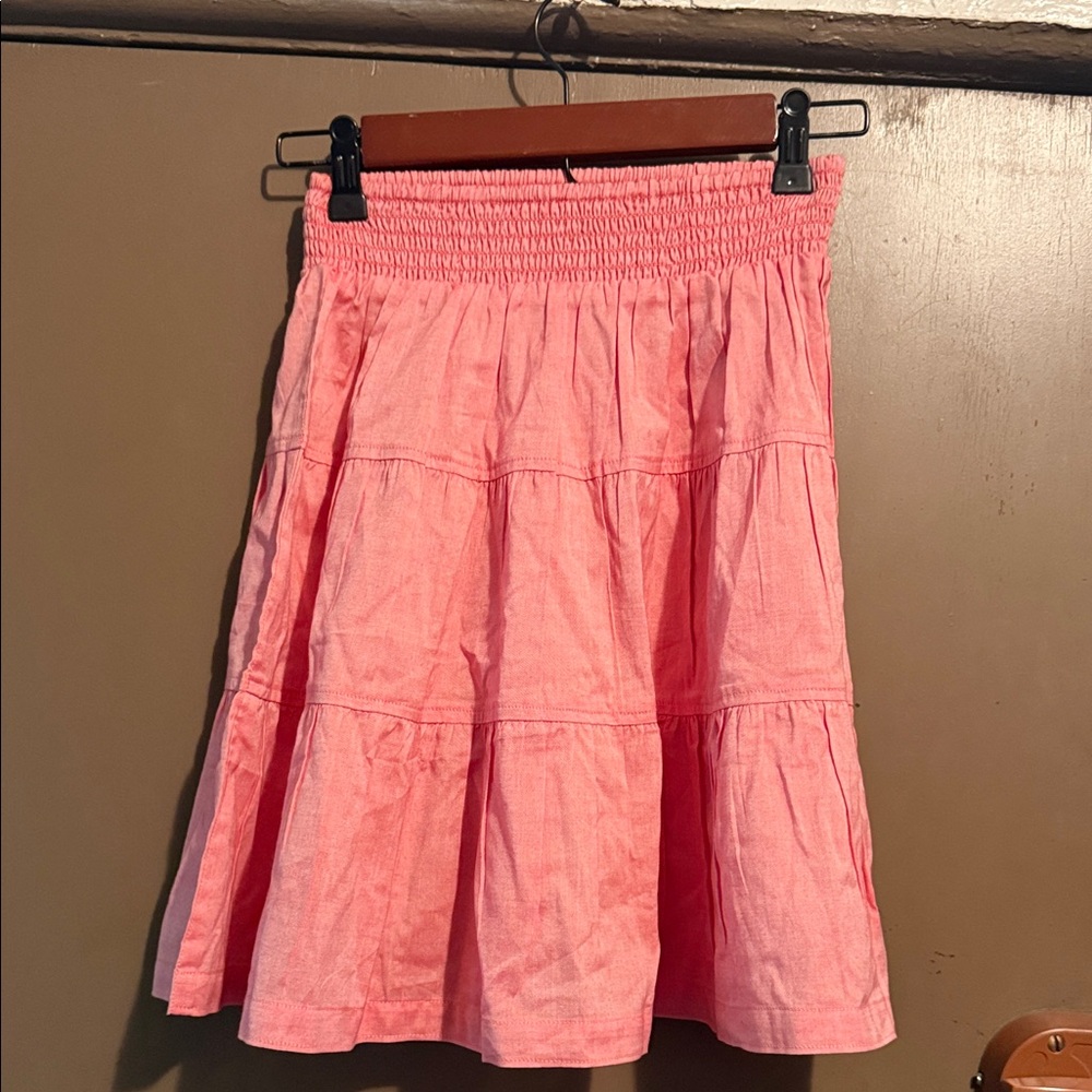 Pink Tiered Women's A-Line Skirt